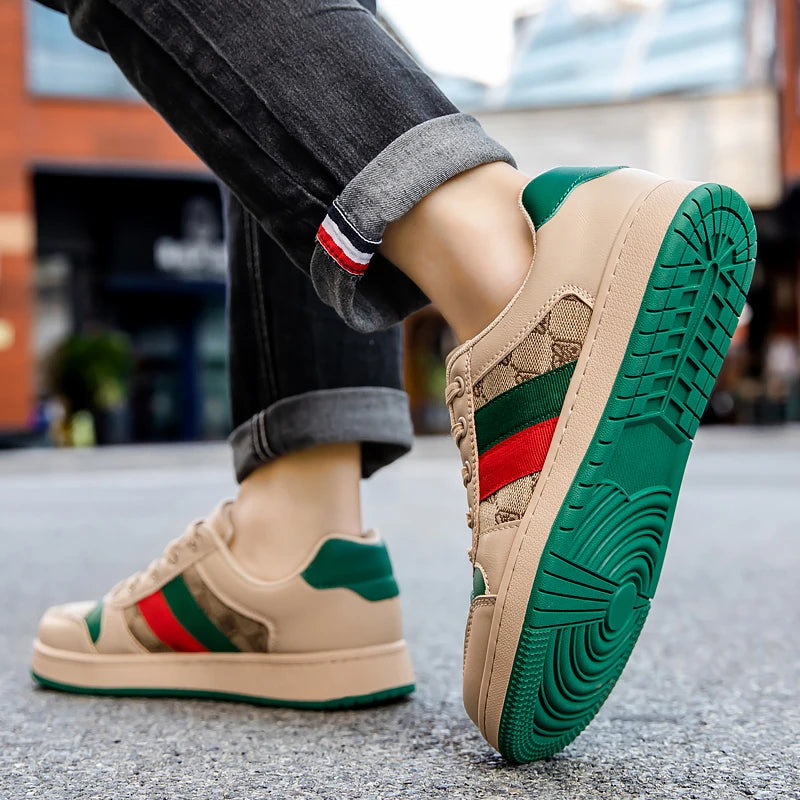 Men's Genuine Suede Leather Casual Shoes - Premium All-Season Comfort Sneakers