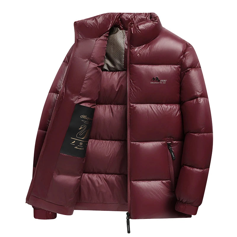 Chaqueta de plumón gruesa para hombre, invierno 2026
