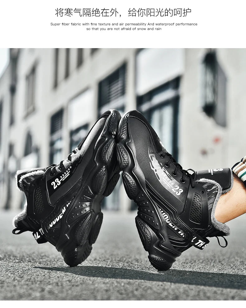 Chaussures Homme Basketball Casual - Baskets Semelle Épaisse Lacets Sport