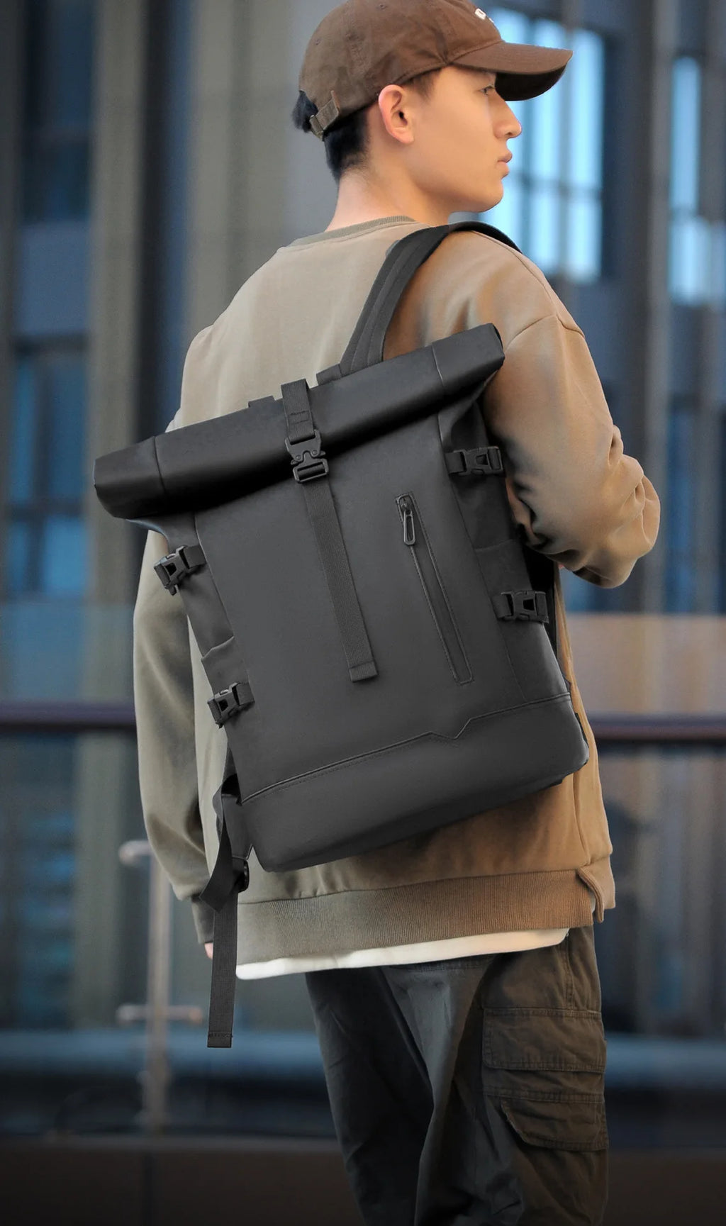 Sac à Dos Tendance Unisexe – Compartiment Laptop, Grande Capacité, Style Casual Premium - kadopascher