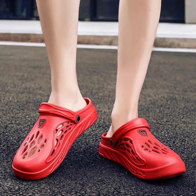 Sandales de plage été 2024 / Summer Quick Dry Flat Classical Men Women Clogs Plus Size 36-49 - kadopascher