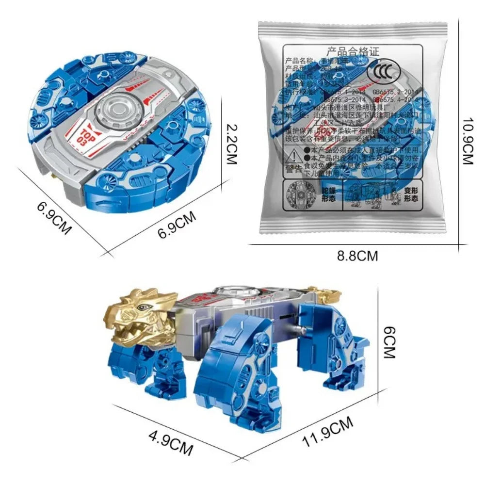Robot transformer pocket / New 360 Rotating Ball Deformation Robot Fingertip Gyro Decompression Toy, Anti-compression Adult Sensory Toys, Children's Gifts