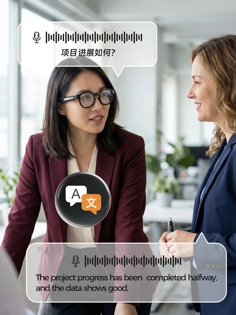 Lunettes Connectées Caméra 4K – Photos, Vidéos, Traduction IA, Appels Bluetooth