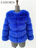Manteau en Fourrure Véritable Hiver Femme Nouvelle Mode Duveteux 2025 / Vêtement Naturel Nouveauté dans la Catégorie Manteaux et Vestes - kadopascher