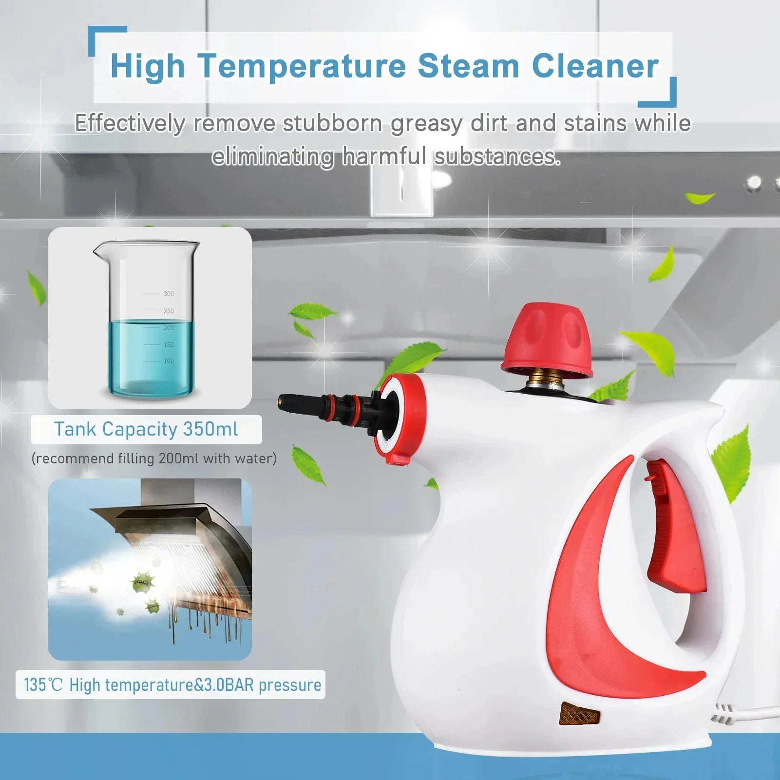 Nettoyeur Vapeur Haute Pression Domestique - Machine Nettoyage Climatisation Cuisine 110V/220V - kadopascher