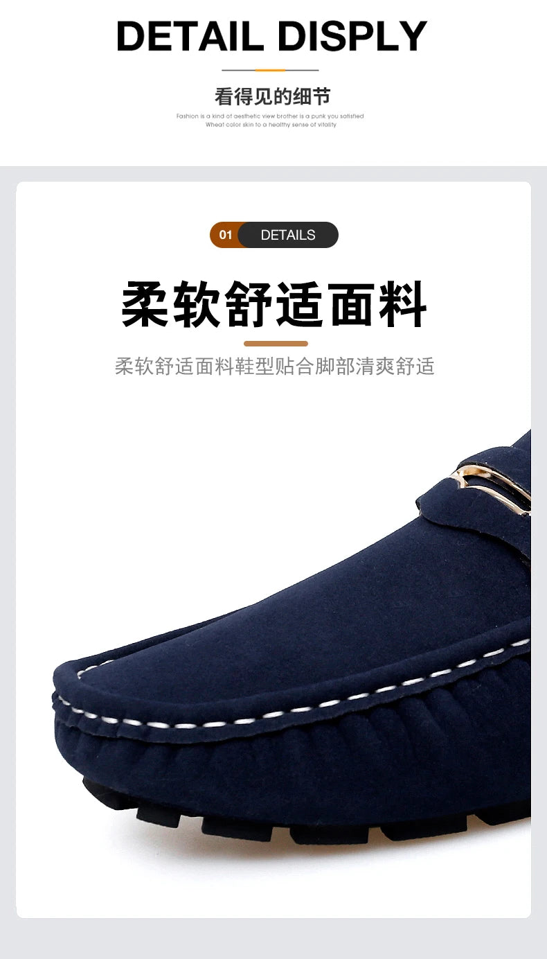 Chaussures Bateau Homme Style Britannique - Mocassins Slip-On Casual