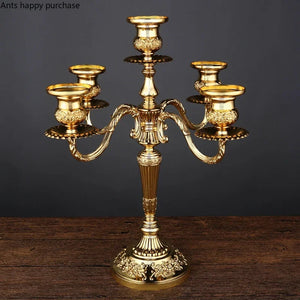 Chandelier / European Style Candle Holders Wedding Retro Household Western Food Romantic Candlelight Dinner