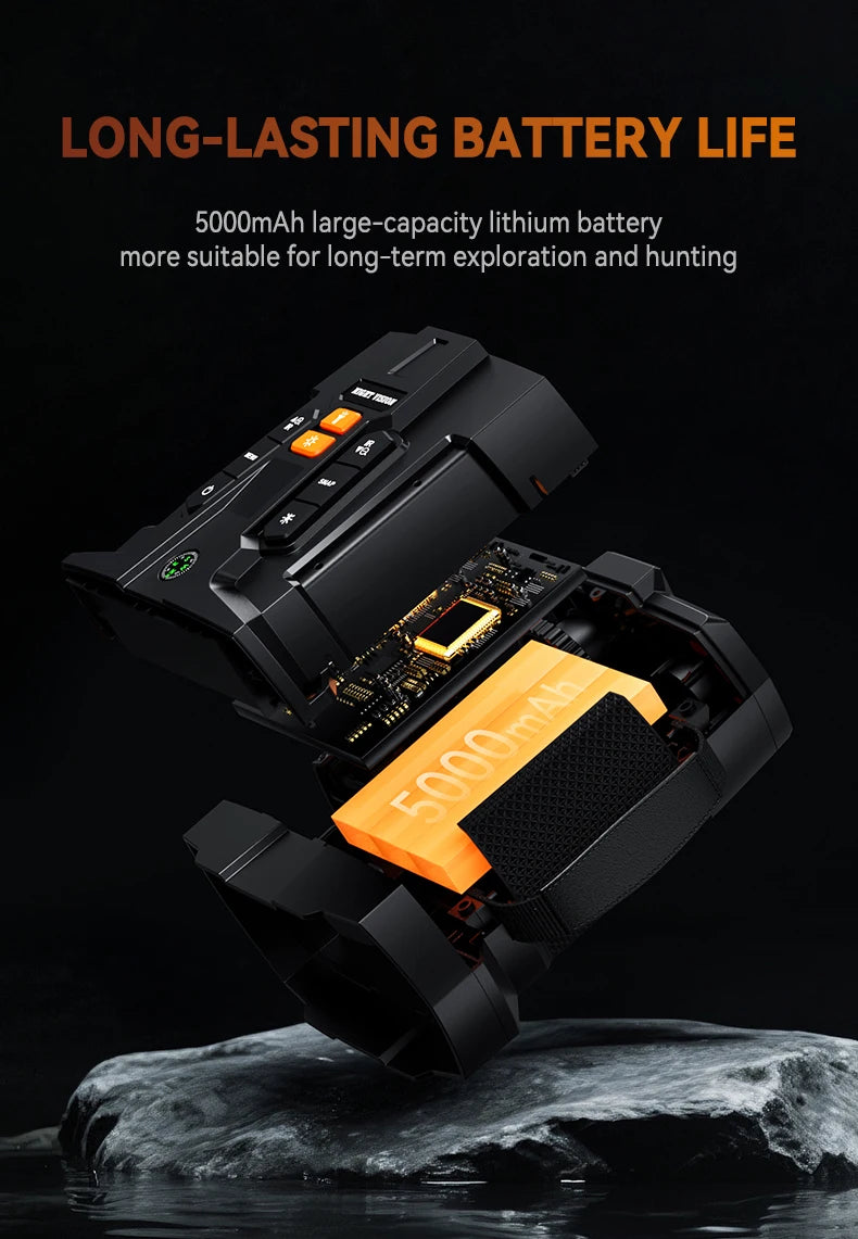 Jumelles Vision Nocturne 4K Grand Écran 4.5" - Zoom 10x Portée 800m - kadopascher