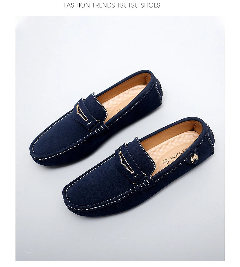 Chaussures Bateau Homme Style Britannique - Mocassins Slip-On Casual