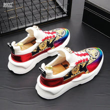 Chaussures luxe chic collection 2025 / NEW Men's Casual Shoes men's printed trend casual shoes - kadopascher