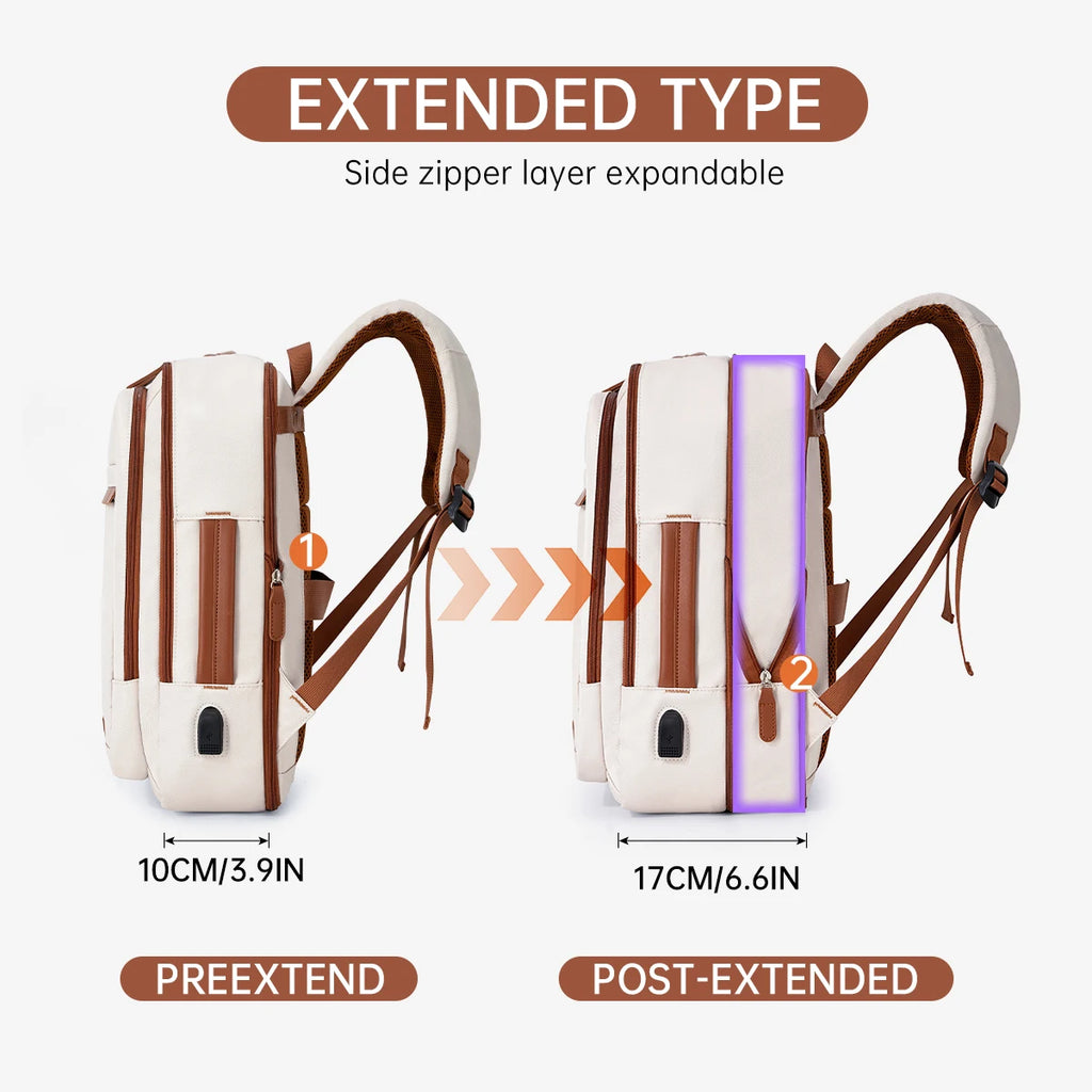 Sac à Dos USB Rechargeable Waterproof – Nylon Premium, Grande Capacité, Unisexe - kadopascher