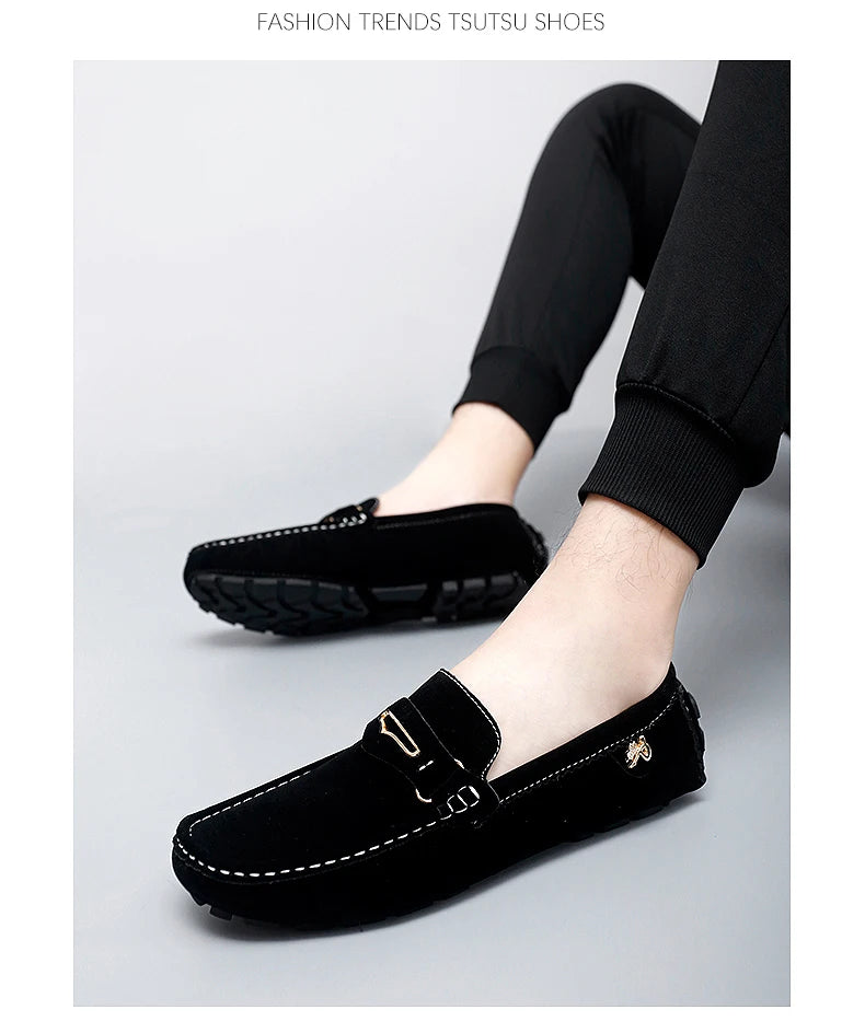 Chaussures Bateau Homme Style Britannique - Mocassins Slip-On Casual