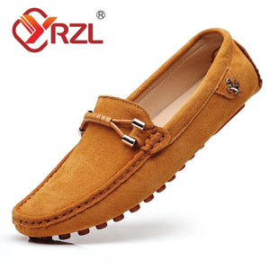 Chaussures mocassins luxe FERRARI / YRZL Loafers Men Big Size 48 Soft Driving Moccasins High Quality Flats Genuine Leather FERRARI - kadopascher