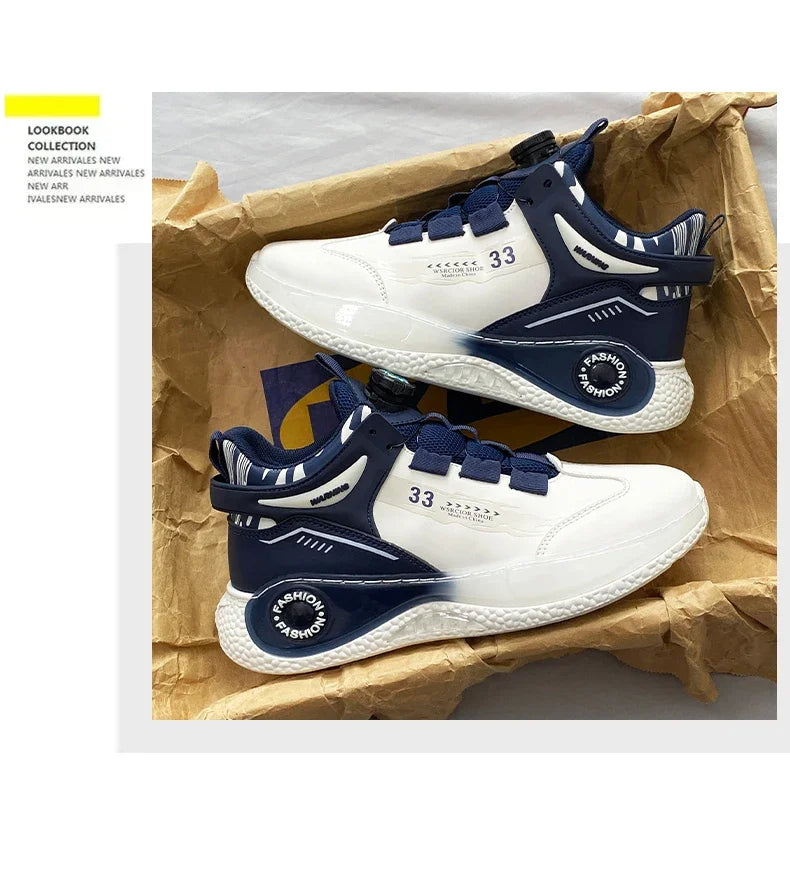 Baskets Homme Boucle Rotative - Sneakers Outdoor Antidérapantes Durables