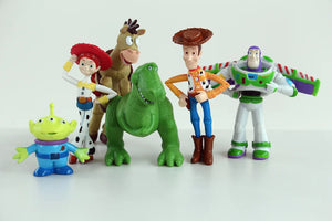 Disney 7PCS Toy Story 4 Action Figures Toys Woody Jessie Buzz Lightyear Forky Pig Bear Figura Model Doll Figurine Kids Boy Gifts - kadopascher