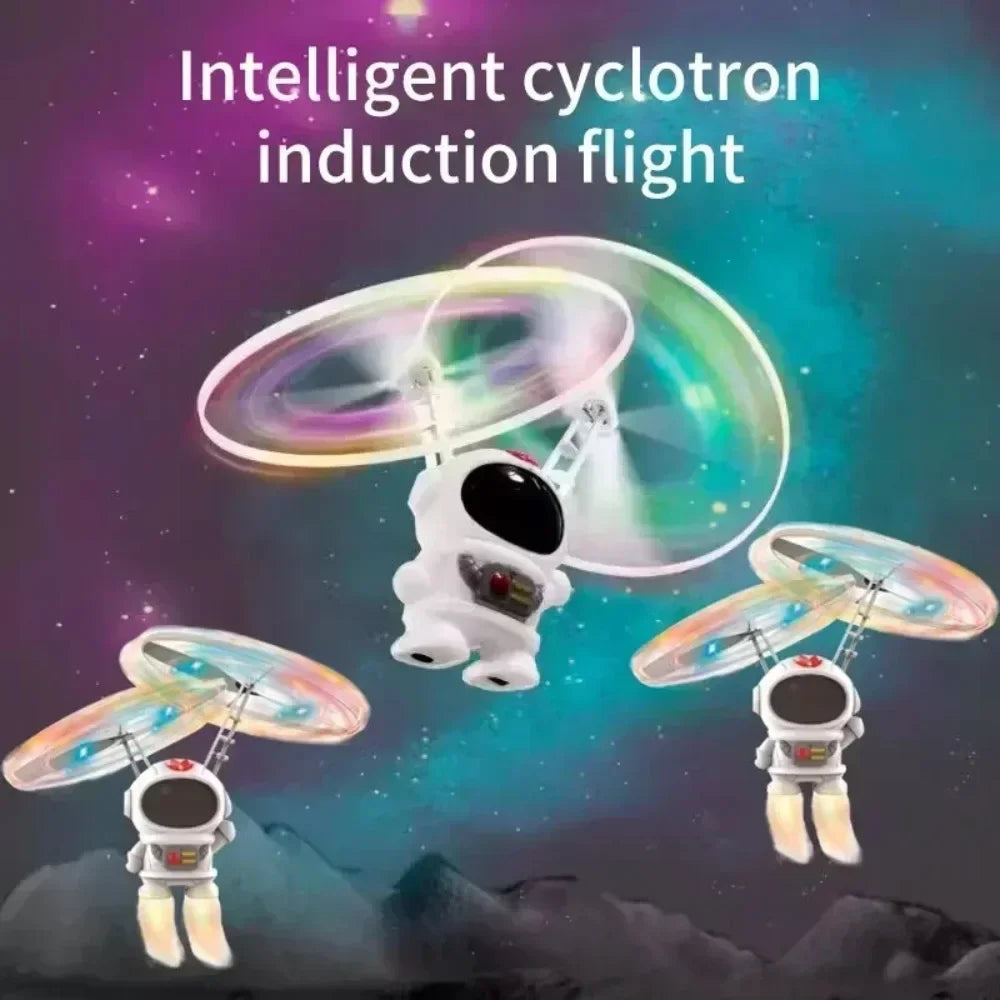 Robot Astronaute Volant Lumineux Lévitation UFO - Jouet Interactif LED - kadopascher