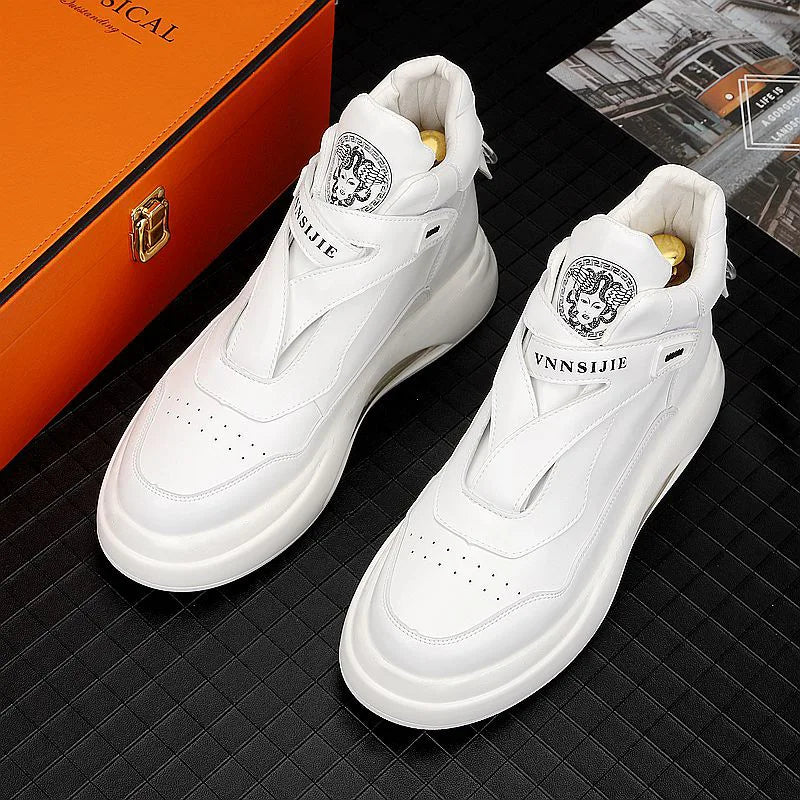 Sneakers Montantes Homme – Chaussures Casual Légères Respirantes Semelle Épaisse