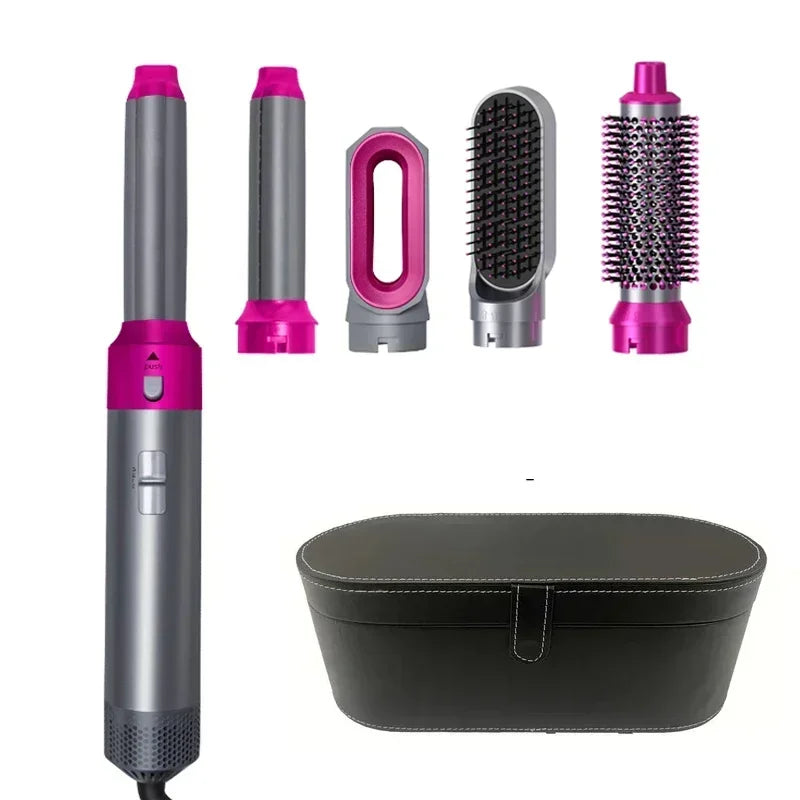 Ensemble Coiffure Professionnel 5 en 1 - Sèche-Cheveux Lisseur Boucleur - kadopascher