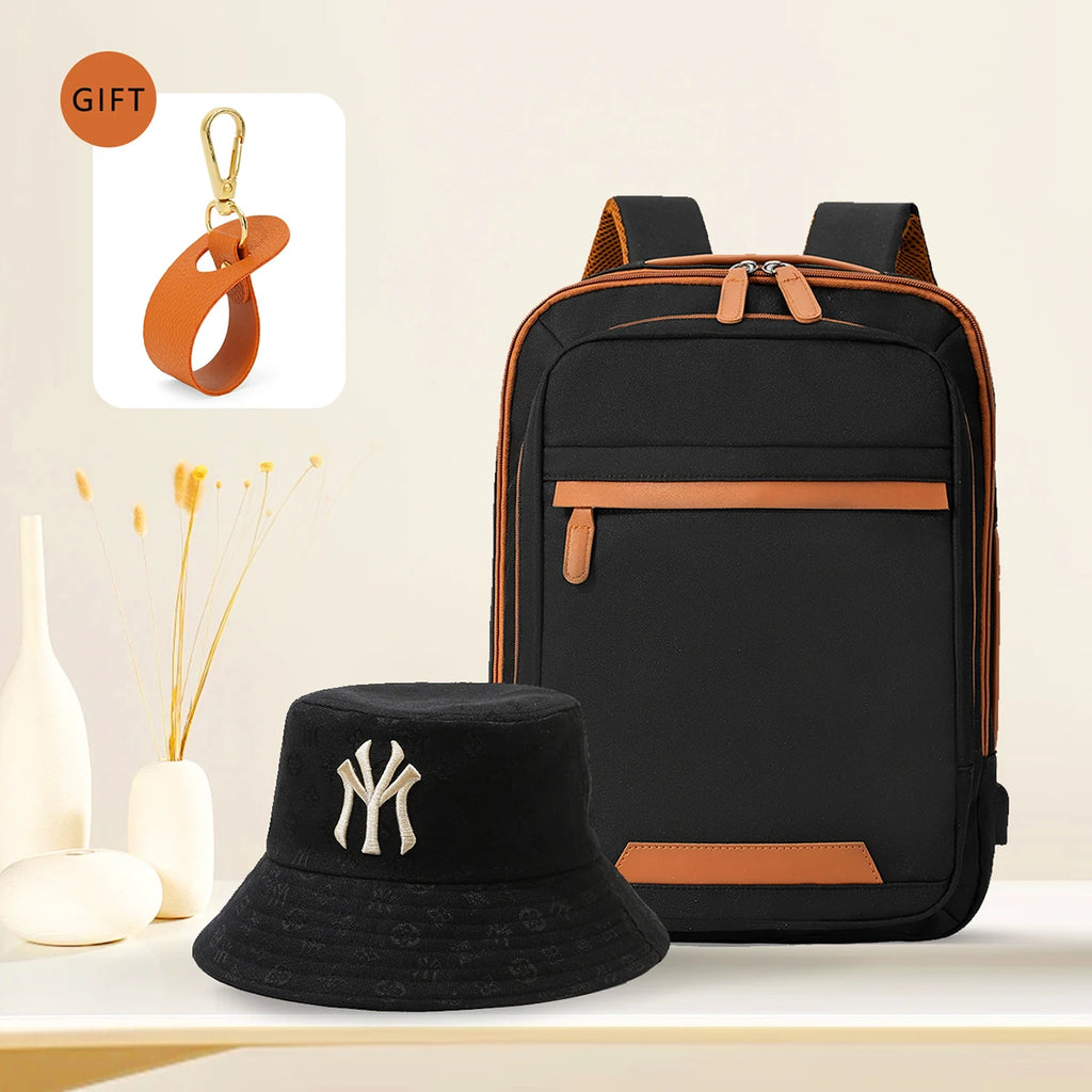 Sac à Dos USB Rechargeable Waterproof – Nylon Premium, Grande Capacité, Unisexe - kadopascher
