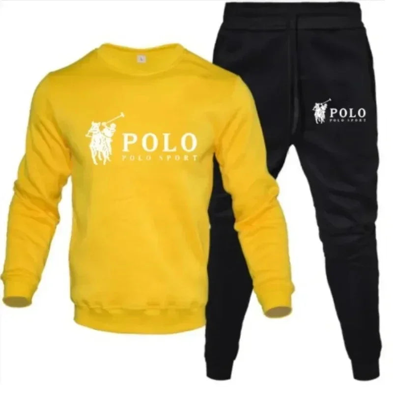 Ensemble Jogging Homme Automne Hiver - Sweat Col Rond + Pantalon Sport Casual - kadopascher