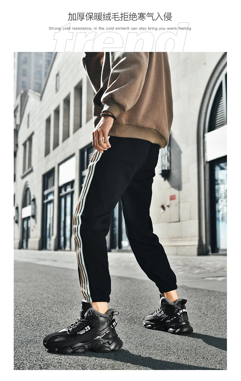 Chaussures Homme Basketball Casual - Baskets Semelle Épaisse Lacets Sport