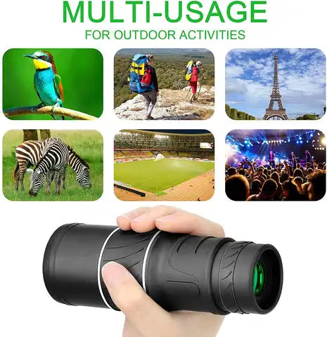 Monoculaire Télescope 16x52 Haute Puissance Double Mise au Point BAK4 - kadopascher