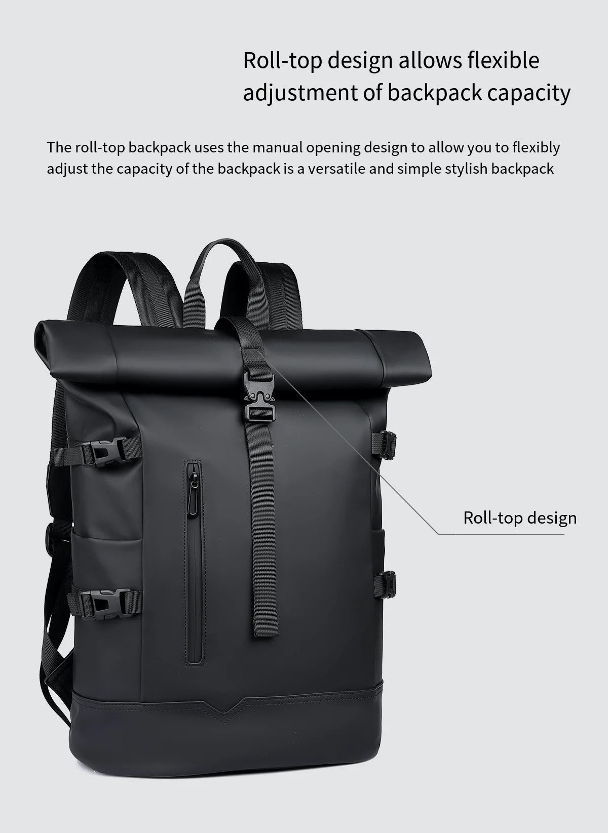 Sac à Dos Tendance Unisexe – Compartiment Laptop, Grande Capacité, Style Casual Premium - kadopascher