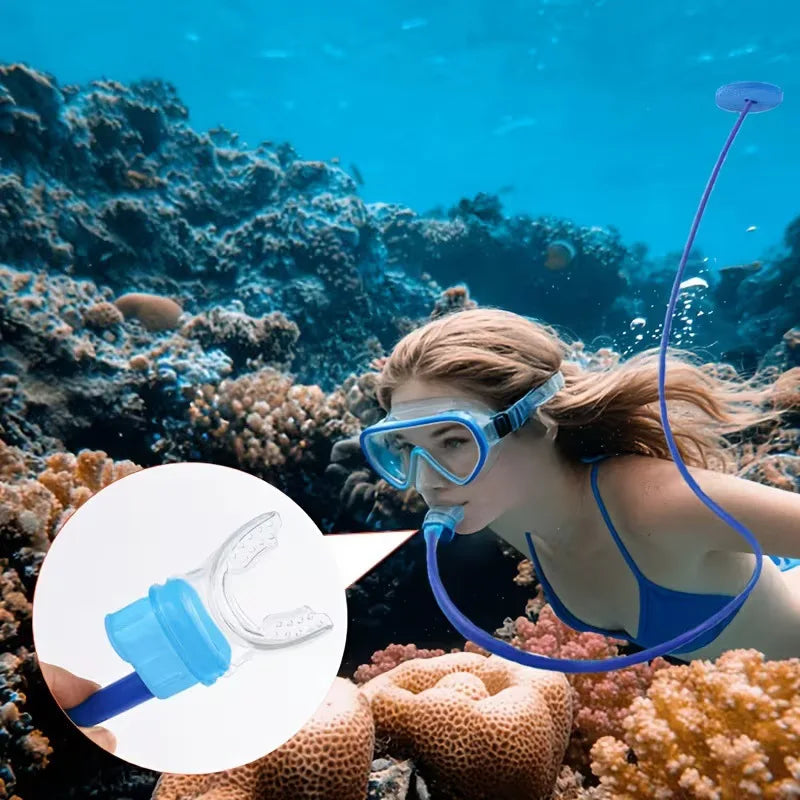 Tuba de Plongée Pliable en Silicone – Tube Respiratoire Anti-Étouffement pour Natation & Snorkeling