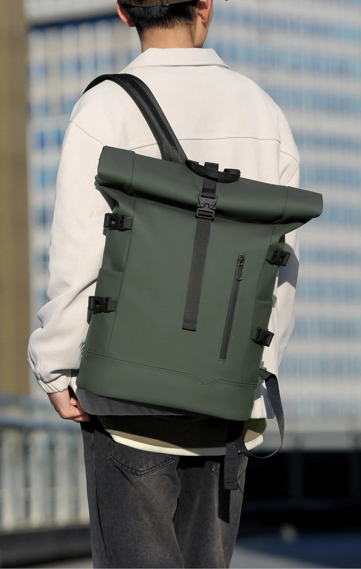 Sac à Dos Tendance Unisexe – Compartiment Laptop, Grande Capacité, Style Casual Premium - kadopascher