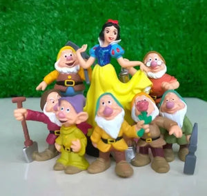 8Pcs/Set Disney Figure Toy Movie Snow White And The Seven Dwarfs Action Figures Doll Model Collection Decoration - kadopascher