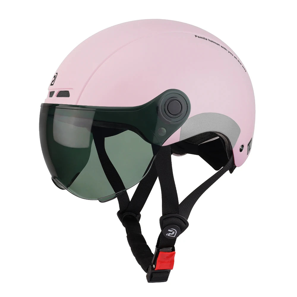 Casque Vélo PEMILA V-08T avec Lunettes HD Intégrées – Protection 4 Saisons | MTB Route E-Bike - kadopascher