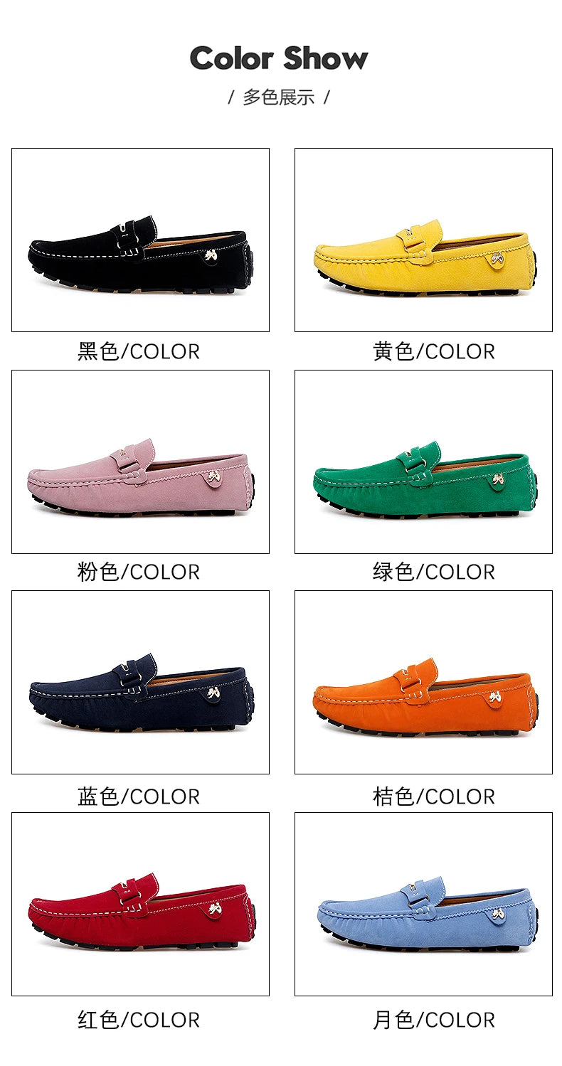 Chaussures Bateau Homme Style Britannique - Mocassins Slip-On Casual