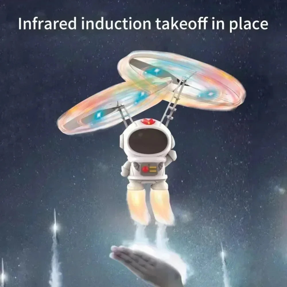 Robot Astronaute Volant Lumineux Lévitation UFO - Jouet Interactif LED - kadopascher
