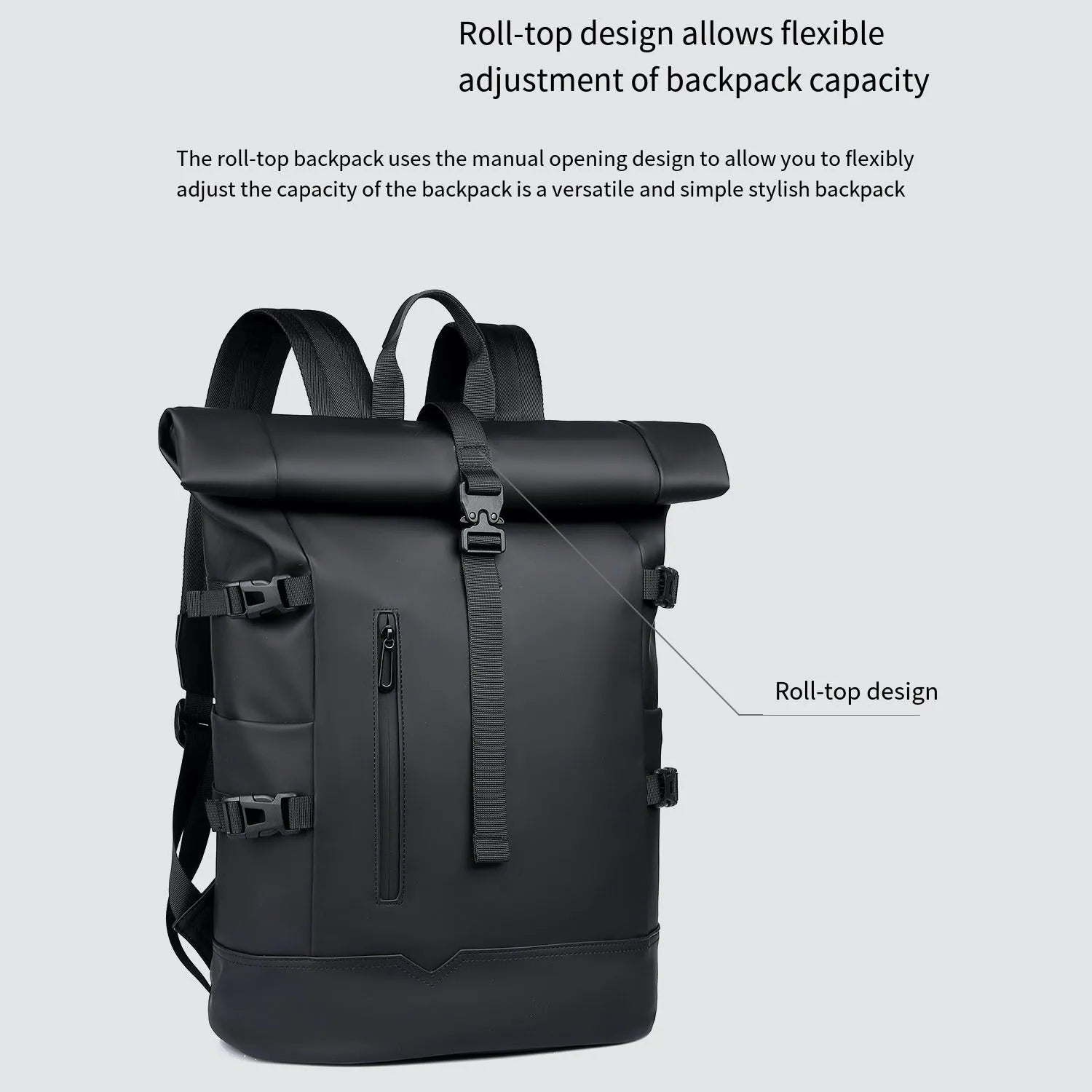 Sac à Dos Tendance Unisexe – Compartiment Laptop, Grande Capacité, Style Casual Premium - kadopascher