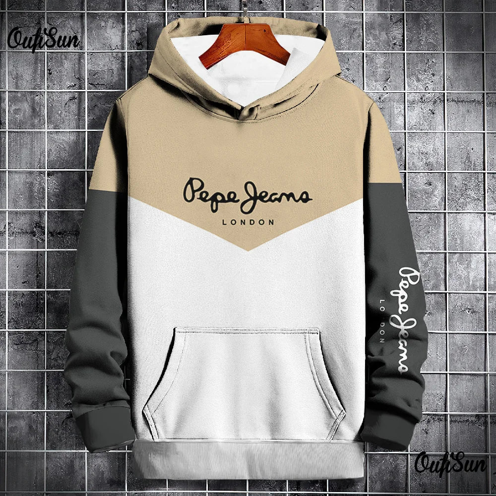 Sudadera con capucha con estampado 3D Pepe Streetwear para hombre de invierno