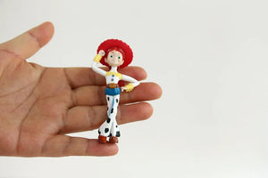 Disney 7PCS Toy Story 4 Action Figures Toys Woody Jessie Buzz Lightyear Forky Pig Bear Figura Model Doll Figurine Kids Boy Gifts - kadopascher