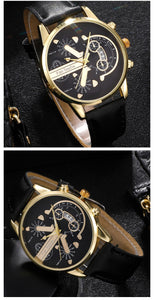 Fashion Date Quartz Men Watches Top Brand Luxury Male Clock Chronograph Sport Mens Wrist Watch Hodinky Relogio Masculino - kadopascher