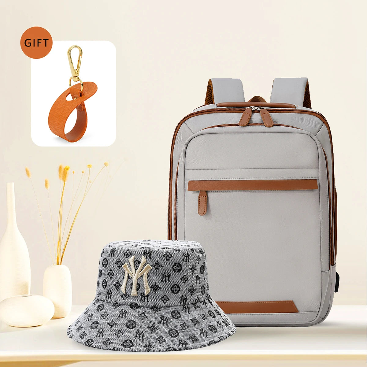 Sac à Dos USB Rechargeable Waterproof – Nylon Premium, Grande Capacité, Unisexe - kadopascher