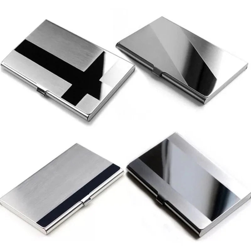 1pc Card Holder Men RFID Blocking Aluminum Metal Slim Wallet Money Bag Anti-scan Credit Card Holder Thin Case Small Male Wallet - kadopascher