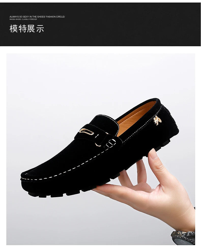 Chaussures Bateau Homme Style Britannique - Mocassins Slip-On Casual