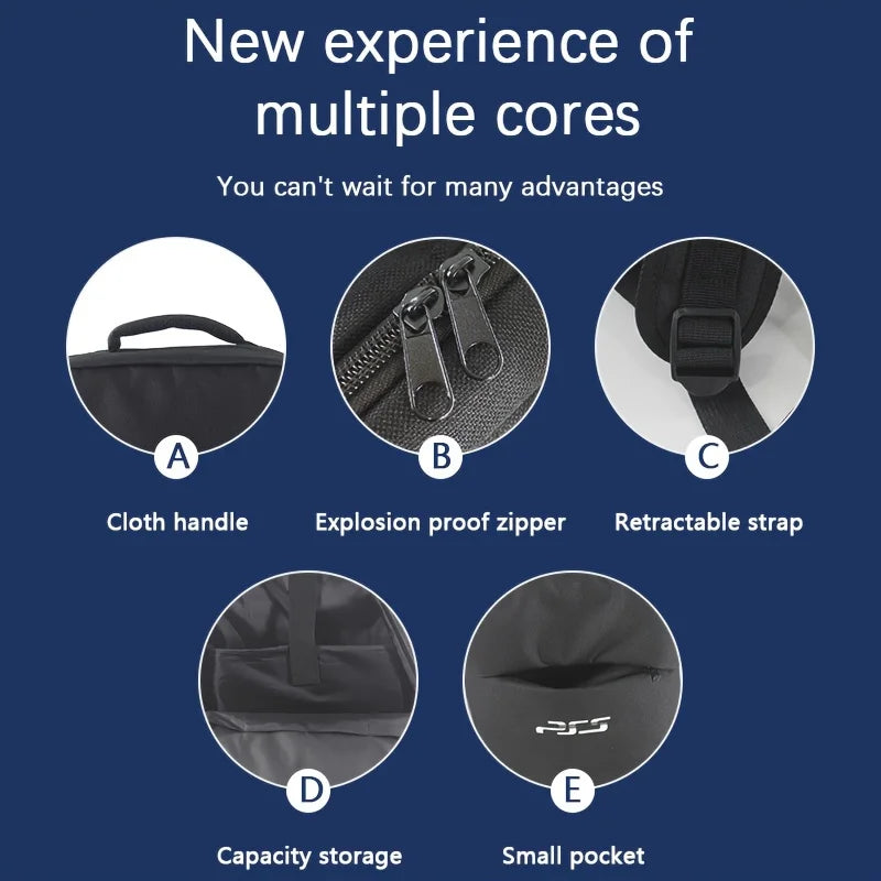 Sac à Dos Transport PS5 Console - Housse Protection Accessoires Sony PlayStation 5 - kadopascher