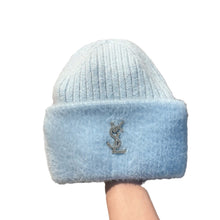 Bonnet femme luxe YSL / Extra Large Thick Warm Ear Protection Mink Wool Knit Hat Winter Fashion Luxury Versatile Yarn Beanie for Cold Weather