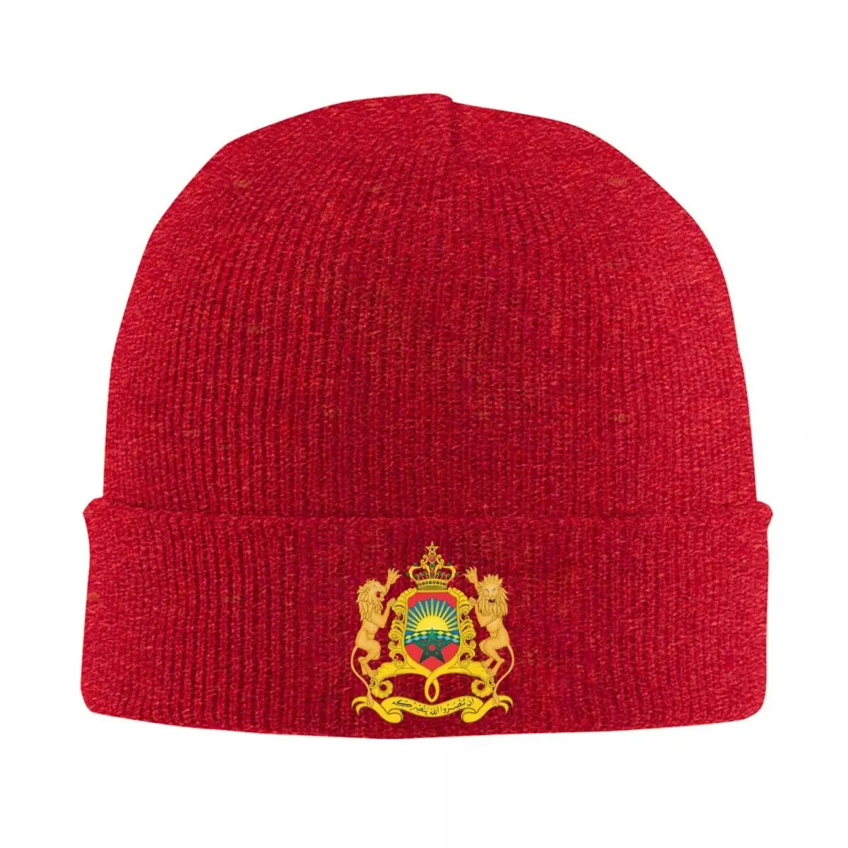 Morocco Of Arms Winter Beanie - Warm Unisex Patriot Beanie