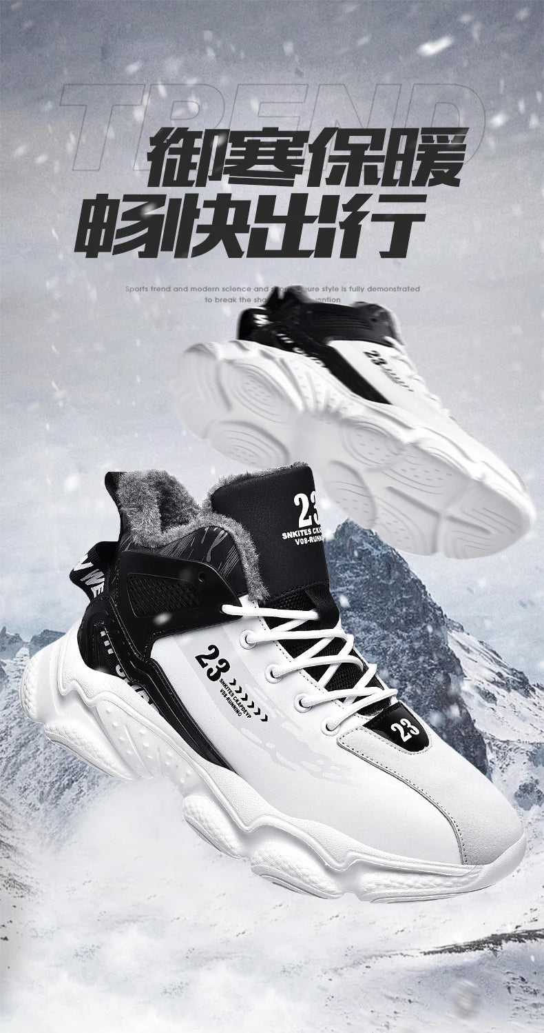 Chaussures Homme Basketball Casual - Baskets Semelle Épaisse Lacets Sport