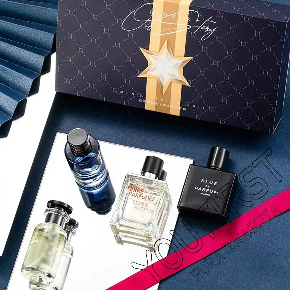 Coffret Parfum Homme Luxe - 4 Fragrances 100ml Cadeau Premium