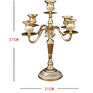 Chandelier / European Style Candle Holders Wedding Retro Household Western Food Romantic Candlelight Dinner