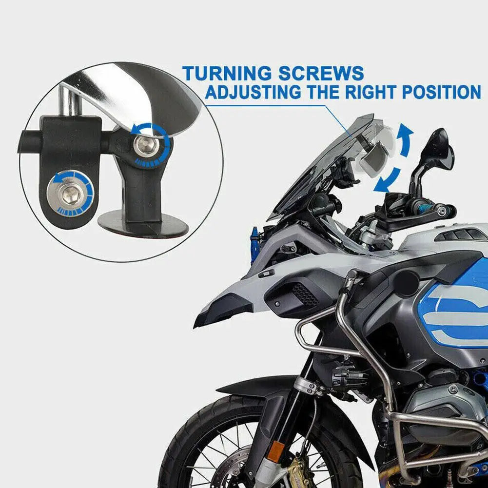 Rétroviseur Moto Angle Mort 180° – Miroir Convexe HD Universel Pare-brise