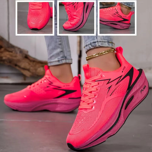Baskets Femme Respirantes Tricot  – Casual, Légères, Lacets Plats - kadopascher