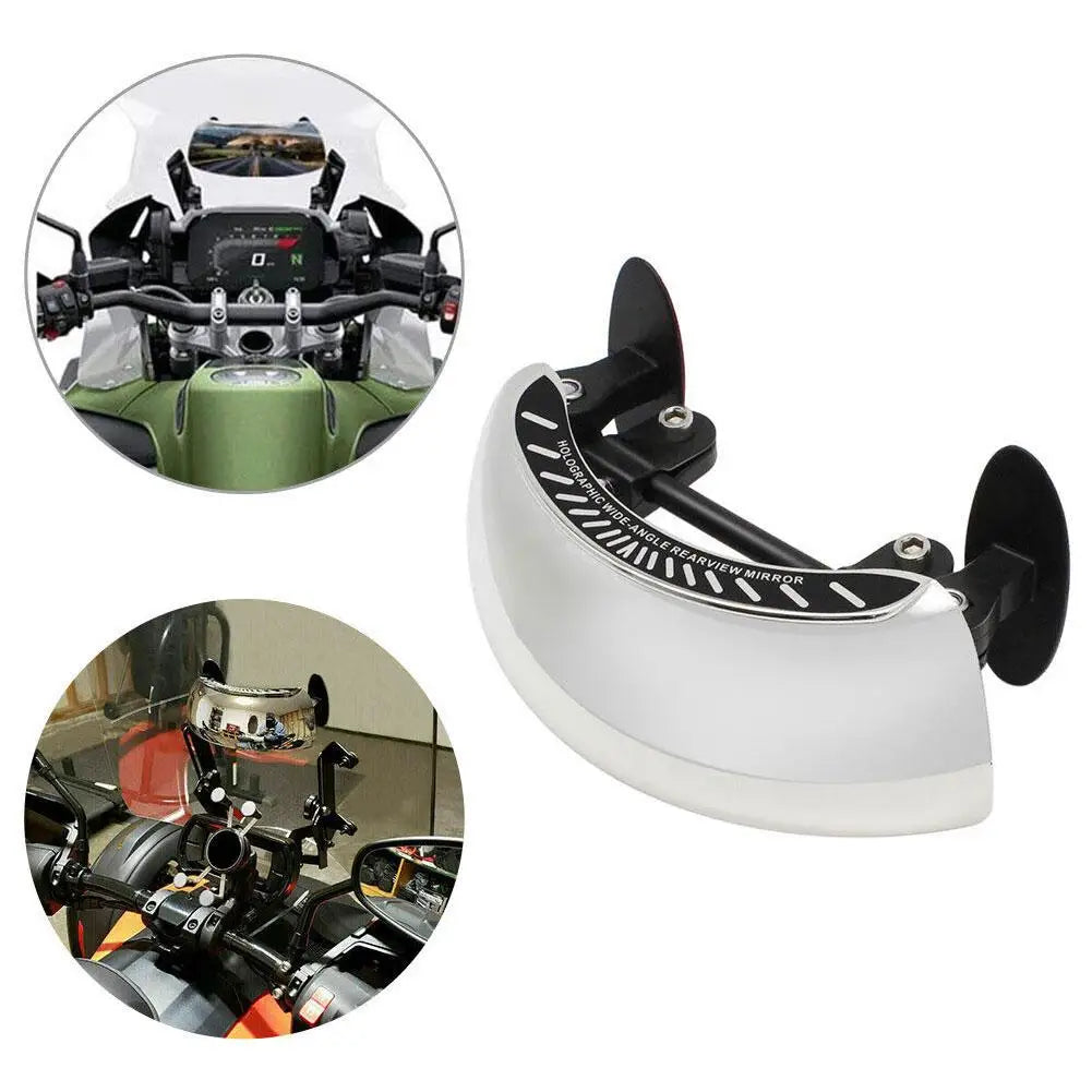 Rétroviseur Moto Angle Mort 180° – Miroir Convexe HD Universel Pare-brise