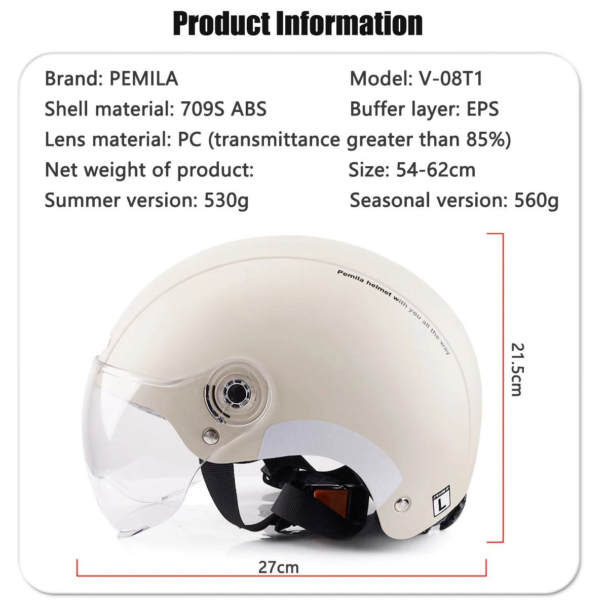 Casque Vélo PEMILA V-08T avec Lunettes HD Intégrées – Protection 4 Saisons | MTB Route E-Bike - kadopascher